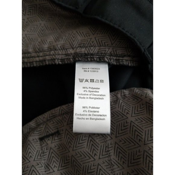 Men's Jachs New York Flat Front Comfort Waist Stretch Performance Black Shorts - Picture 7 of 14